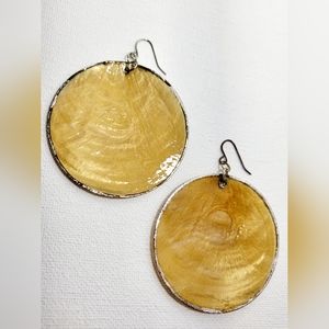 Genuine Shell Earrings - Gold Earrings